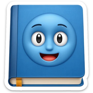 Book Blue sticker