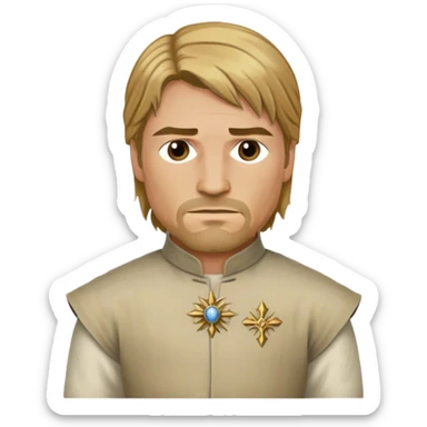 Jaime Lannister from game of thrones, cloth shirt sticker