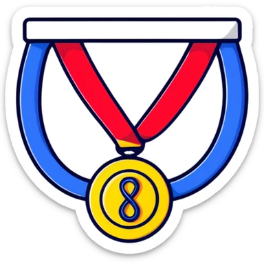 lifetime warranty badge with infinity symbol and medal ribbon sticker