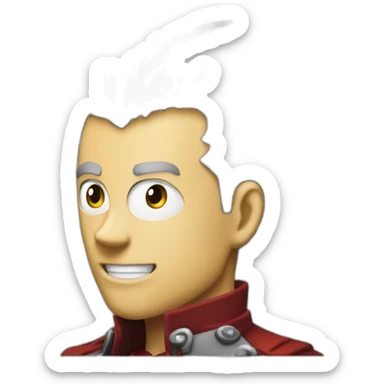 Vash the Stampede (Portrait, iOS 17 style) sticker