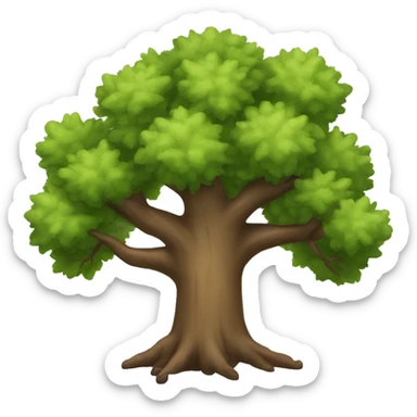Oak tree sticker