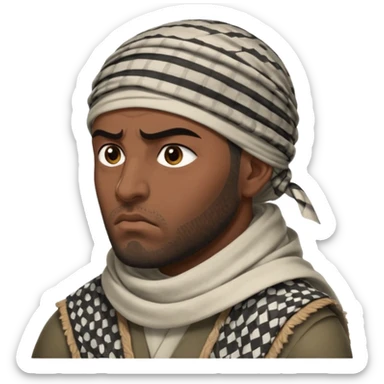 angry Iraqi, in profile sticker