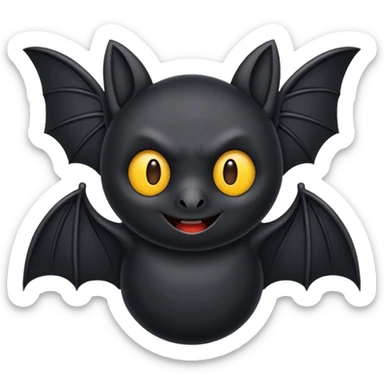 Make a emoji of bat batman edition  sticker