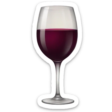 Corazón vino sticker