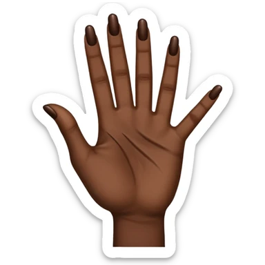 Make the ysl hand sign, but make the hand dark skin sticker