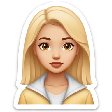 clean girl in New York  sticker