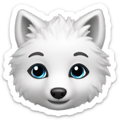 arctic fox toy cute sticker