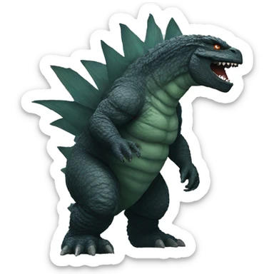 Godzilla sticker