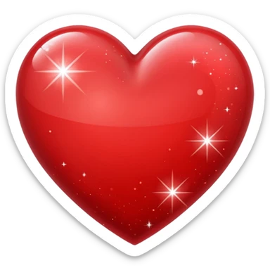 heart with sparkles sticker