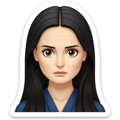 Demi Moore serious sticker