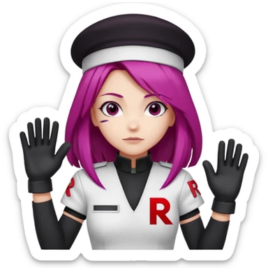 Jessie from Team Rocket style sticker