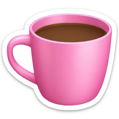 aesthetic pink wide cup sticker