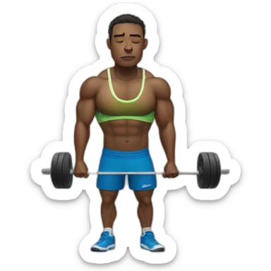 tired athlete sweats sticker