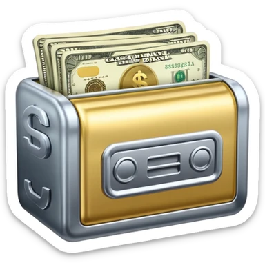 cash drag bank sticker
