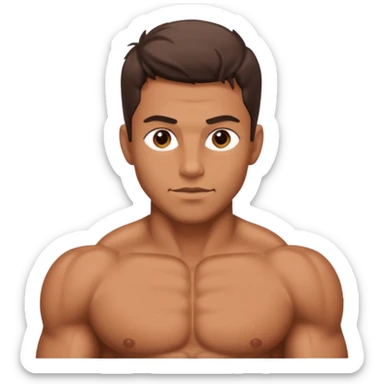 Male core muscles sticker