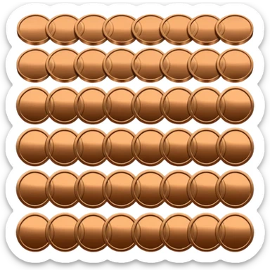 100 mon bronze sticker