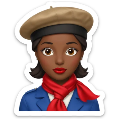 Urban French woman  sticker