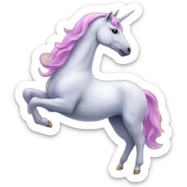 unicorn doing yoga. sticker
