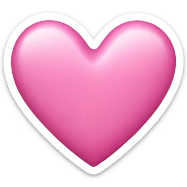 pink heart sticker