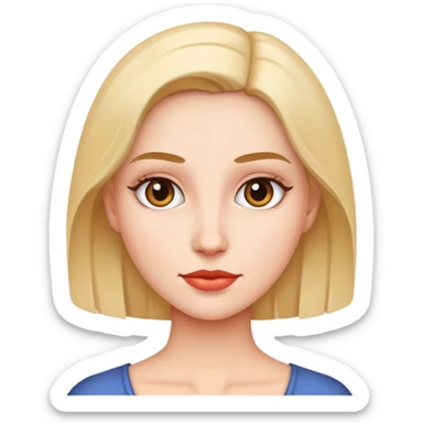 Generate a very unique woman sticker