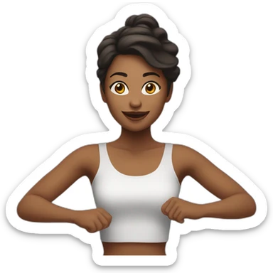 femme en train de danser sticker