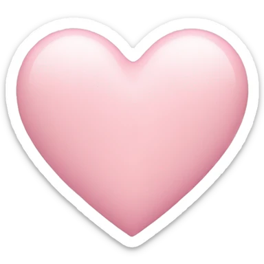 pastel pink heart sticker
