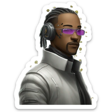 winner cyberpunk sticker