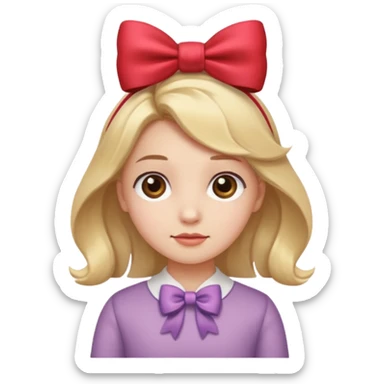 Aww face and in head pookie rebon sticker