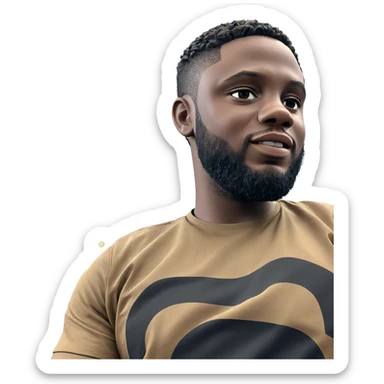 bearded boy indoors meme sticker