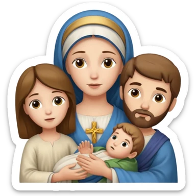 Mary And Jesus And Joseph sticker