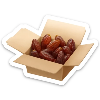 dates inside paper box sticker