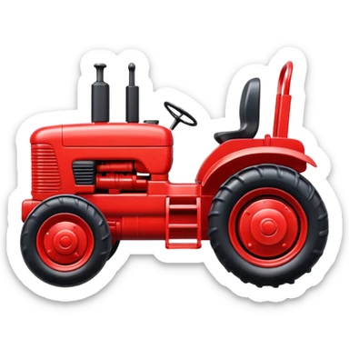 plastic toy  tractor sticker