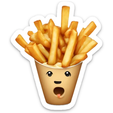 Potrine eat a poutine sticker