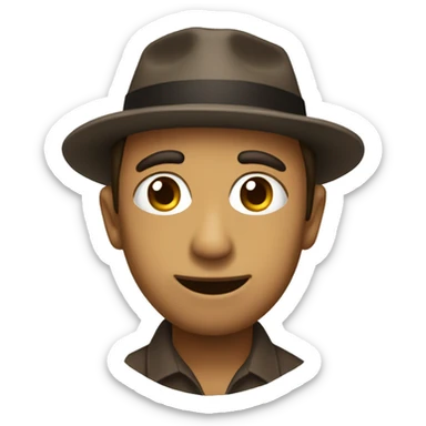 Un melocotón cansado sticker