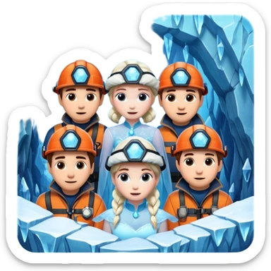 rescuers frozen in a cave sticker