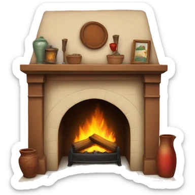 fireplace sticker
