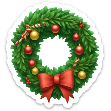 Christmas wreath  sticker