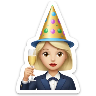 having a party sticker