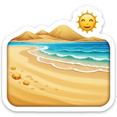 Sea beach sticker
