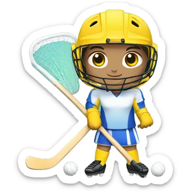Field hockey goalie sticker