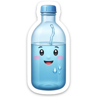 Botella de agua mineral sticker