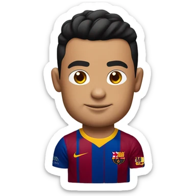 cristiano ronaldo con una camiseta del barcelona sticker