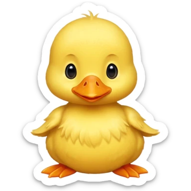 baby duck sitting sticker