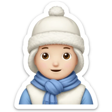 marshmallow guy with accessories sticker