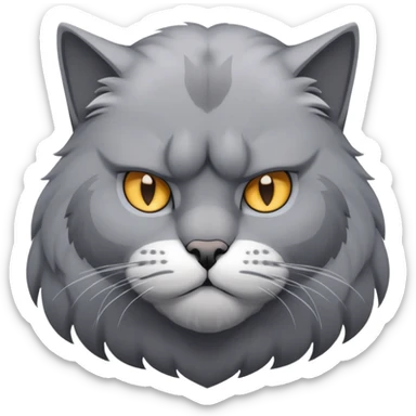 Buff sigma Gigachad cat sticker
