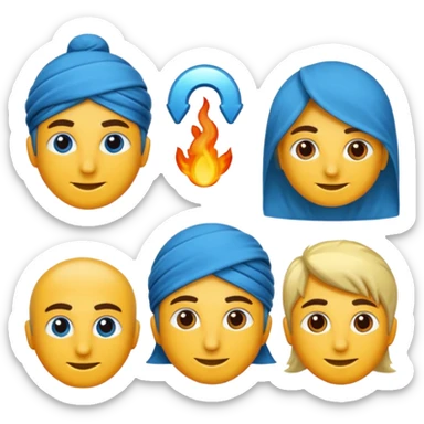 🟦bunun içinde ok işareti olsun ve mavi olsun ve yuvarlak olsun sticker