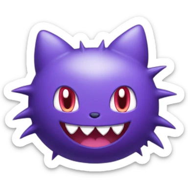 hello kitty and gengar sticker