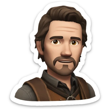 kieran duffy from red dead redemption 2 sticker