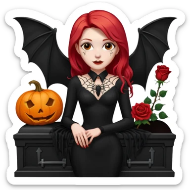 Chris motionless  🕸🦇🎃🥀⚰️🖤🪦🎶🎤👩‍🦰 sticker