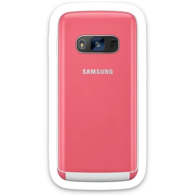 Pinkorangewhite samsung phone sticker